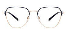 Load image into Gallery viewer, Blue Geometric Full Rim Unisex Eyeglasses by Vincent Chase-149622
