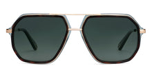 Load image into Gallery viewer, Gold Square Full Rim Unisex Sunglasses by John Jacobs-151009