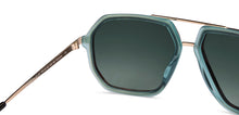 Load image into Gallery viewer, Gold Square Full Rim Unisex Sunglasses by John Jacobs-151009