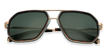 Load image into Gallery viewer, Gold Square Full Rim Unisex Sunglasses by John Jacobs-151009