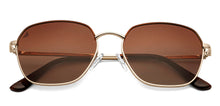 Load image into Gallery viewer, Gunmetal Geometric Full Rim Unisex Sunglasses by Vincent Chase Polarized-151373