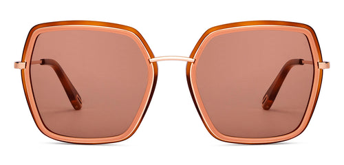 Gold Square Full Rim Unisex Sunglasses by John Jacobs-151025