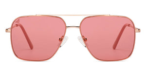 Gold Aviator Full Rim Unisex Sunglasses by Vincent Chase-151379