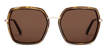 Load image into Gallery viewer, Gold Square Full Rim Unisex Sunglasses by John Jacobs-151023
