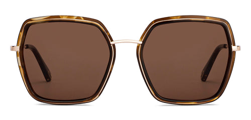 Gold Square Full Rim Unisex Sunglasses by John Jacobs-151023