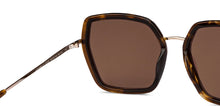 Load image into Gallery viewer, Gold Square Full Rim Unisex Sunglasses by John Jacobs-151023