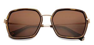 Gold Square Full Rim Unisex Sunglasses by John Jacobs-151023