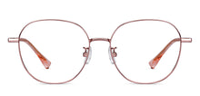 Load image into Gallery viewer, Gold Round Full Rim Unisex Eyeglasses by Vincent Chase-150284