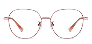 Gold Round Full Rim Unisex Eyeglasses by Vincent Chase-150284