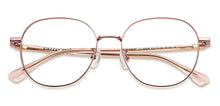 Load image into Gallery viewer, Gold Round Full Rim Unisex Eyeglasses by Vincent Chase-150284