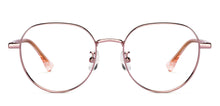 Load image into Gallery viewer, Gold Round Full Rim Unisex Eyeglasses by Vincent Chase-150292