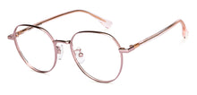 Load image into Gallery viewer, Gold Round Full Rim Unisex Eyeglasses by Vincent Chase-150292