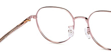 Load image into Gallery viewer, Gold Round Full Rim Unisex Eyeglasses by Vincent Chase-150292