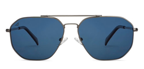Gunmetal Aviator Full Rim Unisex Sunglasses by Vincent Chase Polarized-151279