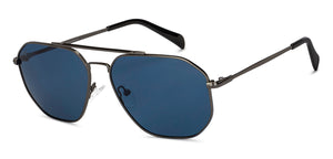 Gunmetal Aviator Full Rim Unisex Sunglasses by Vincent Chase Polarized-151279