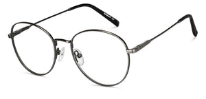 Gunmetal Round Full Rim Unisex Eyeglasses by Lenskart Air-150795