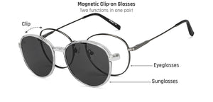 Gunmetal Round Full Rim Unisex Eyeglasses by Lenskart Air-150795