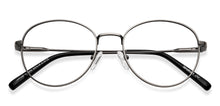 Load image into Gallery viewer, Gunmetal Round Full Rim Unisex Eyeglasses by Lenskart Air-150795