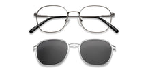 Load image into Gallery viewer, Gunmetal Round Full Rim Unisex Eyeglasses by Lenskart Air-150798