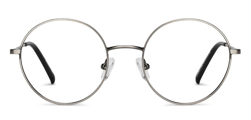 Gunmetal Round Full Rim Unisex Eyeglasses by Lenskart Air-150802
