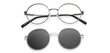 Load image into Gallery viewer, Gunmetal Round Full Rim Unisex Eyeglasses by Lenskart Air-150802