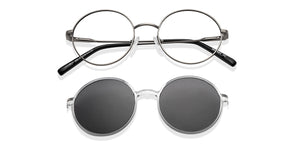 Gunmetal Round Full Rim Unisex Eyeglasses by Lenskart Air-150802