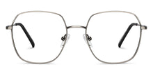 Load image into Gallery viewer, Gunmetal Square Full Rim Unisex Eyeglasses by Lenskart Air-150804