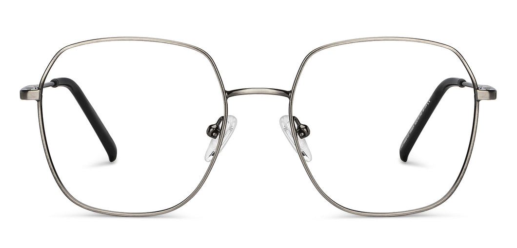 Gunmetal Square Full Rim Unisex Eyeglasses by Lenskart Air-150804
