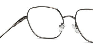Gunmetal Square Full Rim Unisex Eyeglasses by Lenskart Air-150804