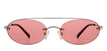 Load image into Gallery viewer, Gunmetal Round Half Rim Unisex Sunglasses by John Jacobs-148219