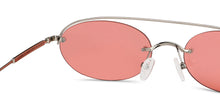 Load image into Gallery viewer, Gunmetal Round Half Rim Unisex Sunglasses by John Jacobs-148219