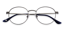 Load image into Gallery viewer, Gunmetal Round Full Rim Unisex Eyeglasses by John Jacobs-147691