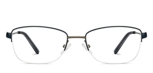 Blue Cat Eye Half Rim Women Eyeglasses by Vincent Chase-150991