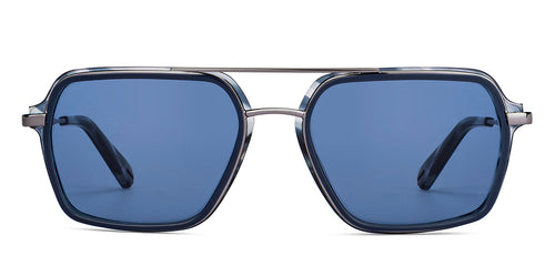 Blue Square Full Rim Unisex Sunglasses by John Jacobs-151013