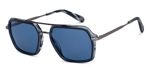 Blue Square Full Rim Unisex Sunglasses by John Jacobs-151013