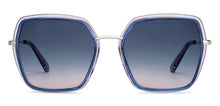 Load image into Gallery viewer, Blue Square Full Rim Unisex Sunglasses by John Jacobs-151024