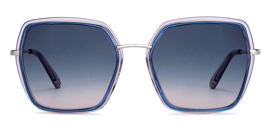 Blue Square Full Rim Unisex Sunglasses by John Jacobs-151024