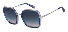 Load image into Gallery viewer, Blue Square Full Rim Unisex Sunglasses by John Jacobs-151024