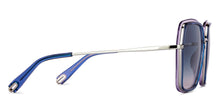 Load image into Gallery viewer, Blue Square Full Rim Unisex Sunglasses by John Jacobs-151024