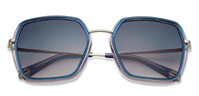Load image into Gallery viewer, Blue Square Full Rim Unisex Sunglasses by John Jacobs-151024