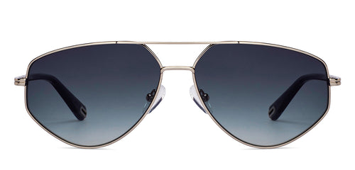 Gunmetal Round Full Rim Unisex Sunglasses by John Jacobs-151016