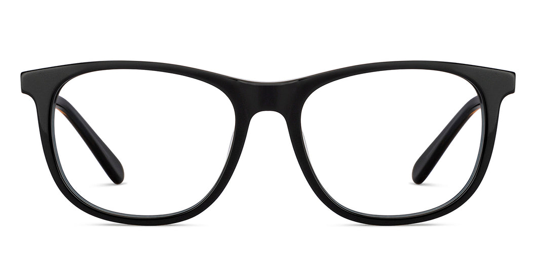 Black Wayfarer Full Rim Kid Eyeglasses by Hooper-150935