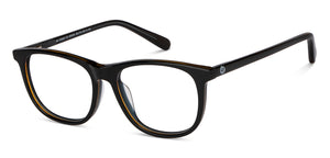 Black Wayfarer Full Rim Kid Eyeglasses by Hooper-150935