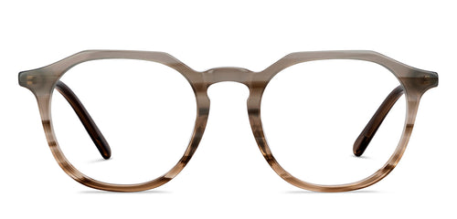 Grey Hexagonal Full Rim Kid Eyeglasses by Hooper-150936