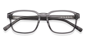 Grey Square Full Rim Kid Eyeglasses by Hooper-150939