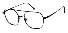 Load image into Gallery viewer, Black Hexagonal Full Rim Unisex Eyeglasses by John Jacobs-147608