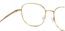 Load image into Gallery viewer, Gold Round Full Rim Unisex Eyeglasses by John Jacobs-147612