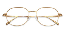 Load image into Gallery viewer, Gold Round Full Rim Unisex Eyeglasses by John Jacobs-147612