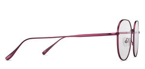 Maroon Round Full Rim Unisex Eyeglasses by John Jacobs-147614