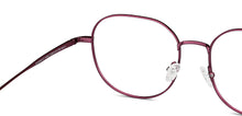 Load image into Gallery viewer, Maroon Round Full Rim Unisex Eyeglasses by John Jacobs-147614